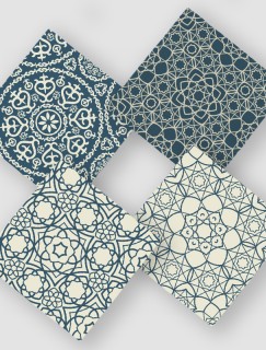 Arabic Pattern Tasarımlı 4lü Doğal Taş Bardak Altlığı Seti Arabic Pattern Tasarımlı 4lü Doğal Taş Bardak Altlığı Seti