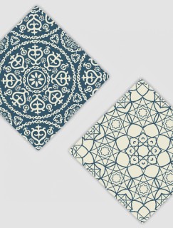 Arabic Pattern Tasarımlı 4lü Doğal Taş Bardak Altlığı Seti Arabic Pattern Tasarımlı 4lü Doğal Taş Bardak Altlığı Seti