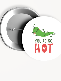 So Hot Acı Biber Temalı 44MM İğneli Rozet So Hot Acı Biber Temalı 44MM İğneli Rozet