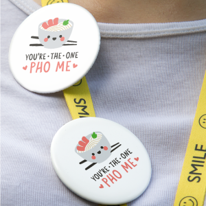 Pho Me Temalı 44MM İğneli Rozet