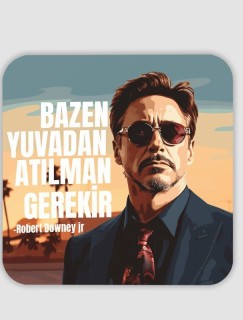Robert Downer Jr. Tasarımlı 4lü Kare Bardak Altlığı Robert Downer Jr. Tasarımlı 4lü Kare Bardak Altlığı