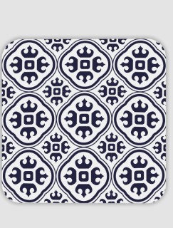 Vintage Tile Pattern Tasarımlı 4lü Kare Bardak Altlığı Vintage Tile Pattern Tasarımlı 4lü Kare Bardak Altlığı