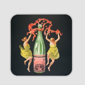 Drink All Source Cachat Retro Tasarımlı 4lü Kare Bardak Altlığı