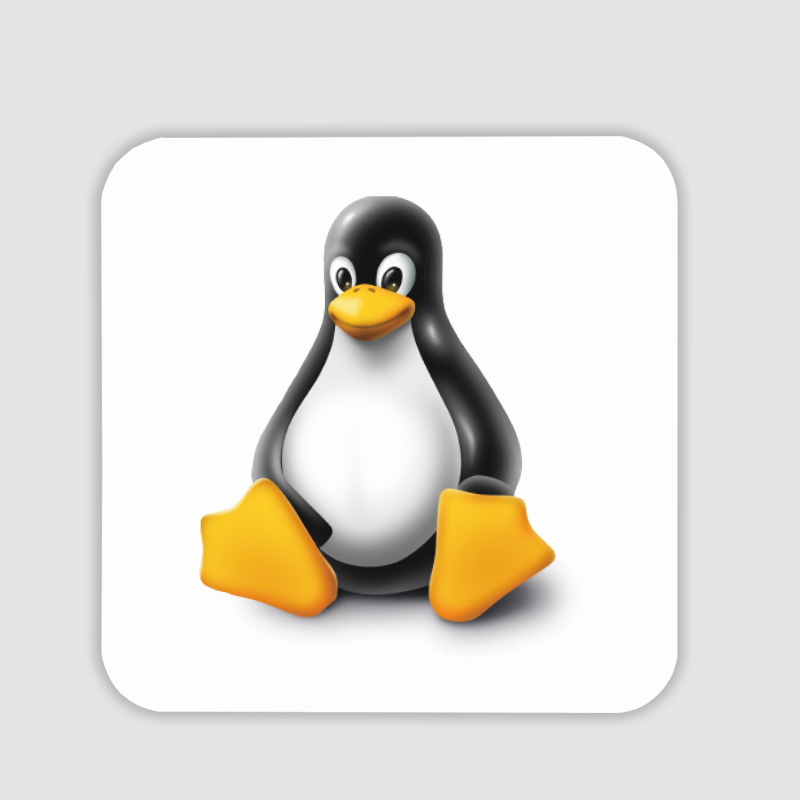 Linux Tasarımlı 4lü Kare Bardak Altlığı Linux Tasarımlı 4lü Kare Bardak Altlığı