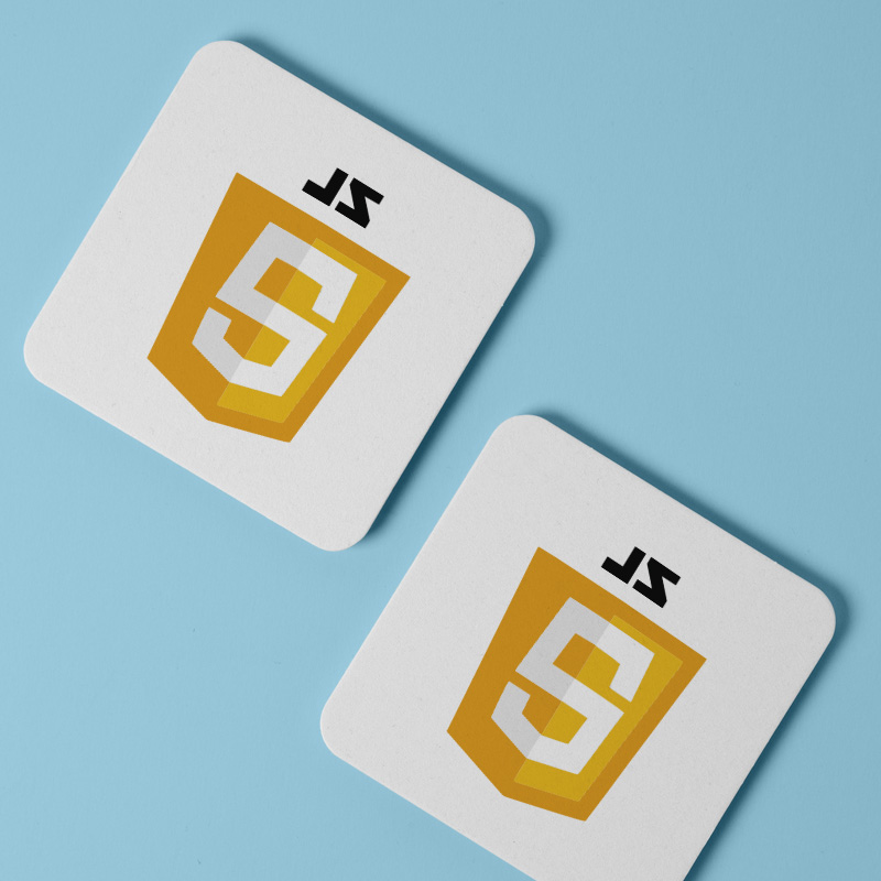JavaScript Tasarımlı 4lü Kare Bardak Altlığı JavaScript Tasarımlı 4lü Kare Bardak Altlığı