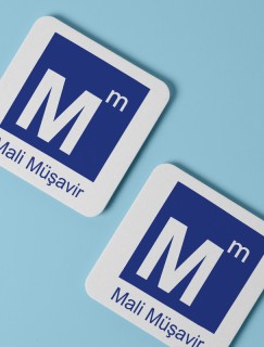 Mali Müşavir Sembollü 4lü Kare Bardak Altlığı Mali Müşavir Sembollü 4lü Kare Bardak Altlığı