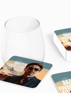Robert Downer Jr. Tasarımlı 4lü Kare Bardak Altlığı Robert Downer Jr. Tasarımlı 4lü Kare Bardak Altlığı