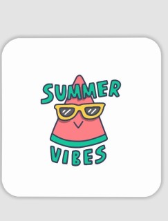 Summer Vibes 4lü Kare Bardak Altlığı Summer Vibes 4lü Kare Bardak Altlığı