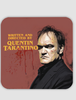 Quentin Tarantino Tasarımlı 4lü Kare Bardak Altlığı Quentin Tarantino Tasarımlı 4lü Kare Bardak Altlığı