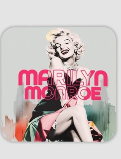 Efsane Sarışın Marilyn Monroe Tasarımlı 4lü Kare Bardak Altlığı Efsane Sarışın Marilyn Monroe Tasarımlı 4lü Kare Bardak Altlığı