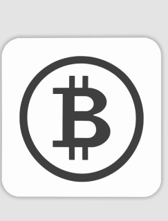 Bitcoin Sembollü 4lü Kare Bardak Altlığı Bitcoin Sembollü 4lü Kare Bardak Altlığı