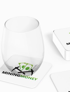 Mining Money Yazılı 4lü Kare Bardak Altlığı Mining Money Yazılı 4lü Kare Bardak Altlığı