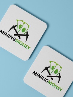 Mining Money Yazılı 4lü Kare Bardak Altlığı Mining Money Yazılı 4lü Kare Bardak Altlığı