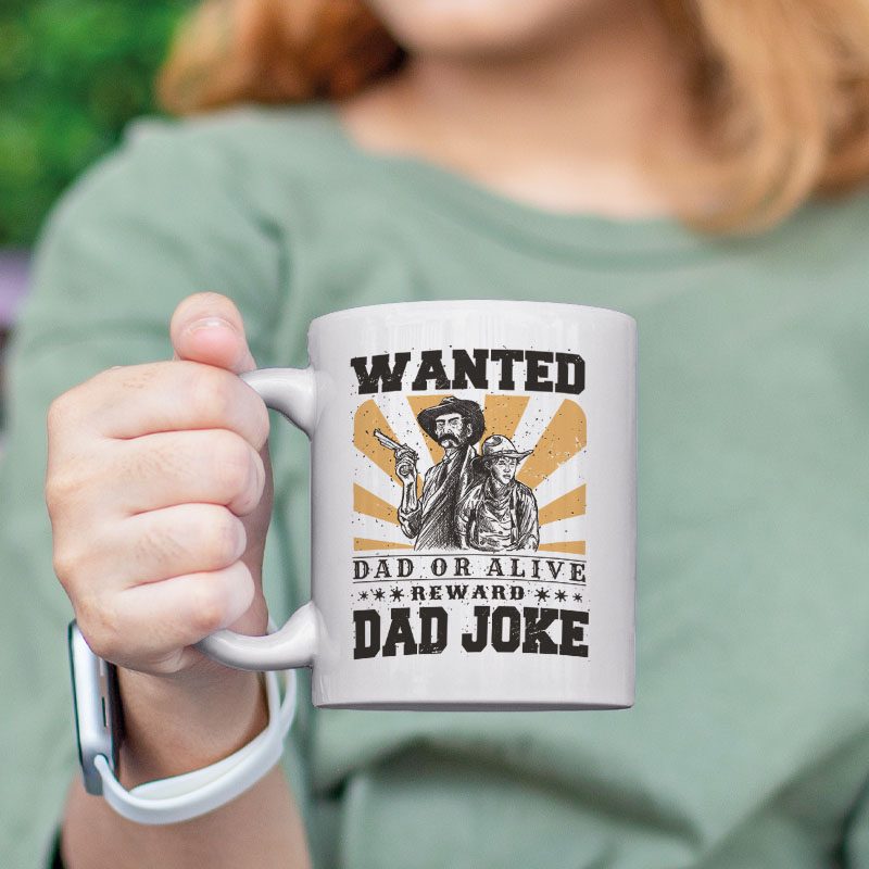 Dad Joke Temalı Beyaz Porselen Kupa Bardak