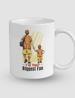 I'm Your Biggest Fan Tasarımlı Beyaz Porselen Kupa Bardak