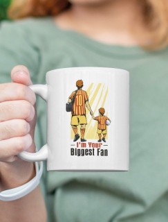 I'm Your Biggest Fan Tasarımlı Beyaz Porselen Kupa Bardak