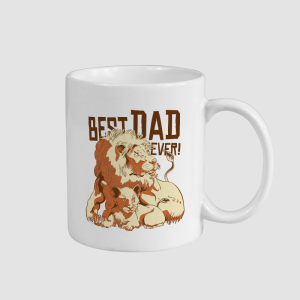 Best King Temalı Beyaz Porselen Kupa Bardak