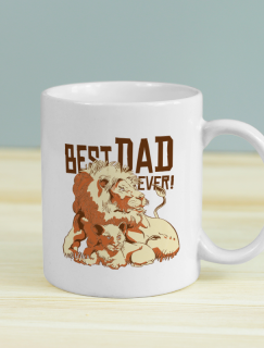Best King Temalı Beyaz Porselen Kupa Bardak