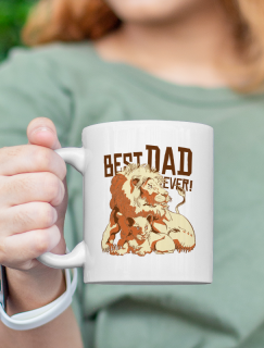 Best King Temalı Beyaz Porselen Kupa Bardak