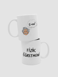 Fizik Öğretmeni Çift Taraflı Tasarım Beyaz Porselen Kupa Bardak Fizik Öğretmeni Çift Taraflı Tasarım Beyaz Porselen Kupa Bardak