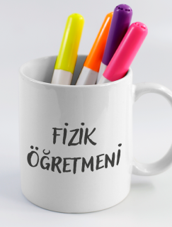 Fizik Öğretmeni Çift Taraflı Tasarım Beyaz Porselen Kupa Bardak Fizik Öğretmeni Çift Taraflı Tasarım Beyaz Porselen Kupa Bardak