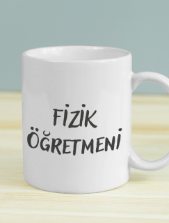 Fizik Öğretmeni Çift Taraflı Tasarım Beyaz Porselen Kupa Bardak Fizik Öğretmeni Çift Taraflı Tasarım Beyaz Porselen Kupa Bardak