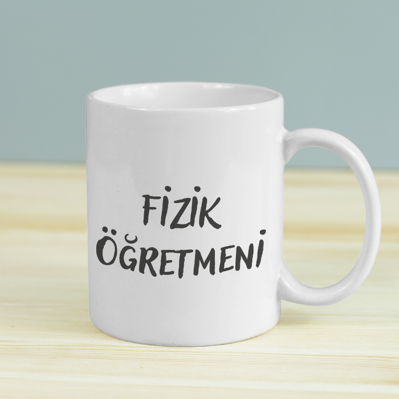 Fizik Öğretmeni Çift Taraflı Tasarım Beyaz Porselen Kupa Bardak Fizik Öğretmeni Çift Taraflı Tasarım Beyaz Porselen Kupa Bardak