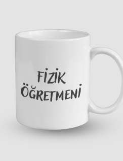 Fizik Öğretmeni Çift Taraflı Tasarım Beyaz Porselen Kupa Bardak Fizik Öğretmeni Çift Taraflı Tasarım Beyaz Porselen Kupa Bardak