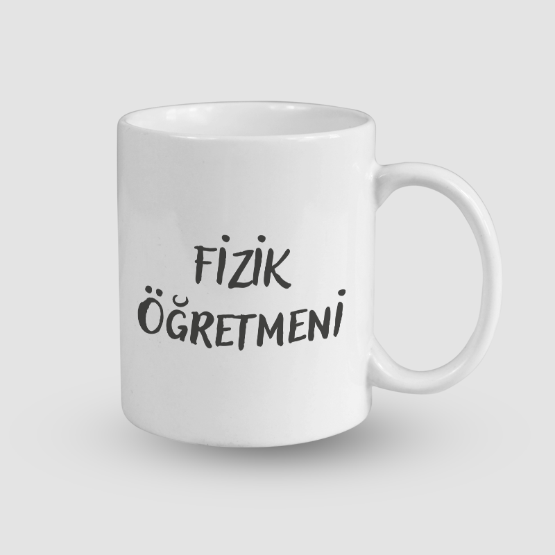 Fizik Öğretmeni Çift Taraflı Tasarım Beyaz Porselen Kupa Bardak Fizik Öğretmeni Çift Taraflı Tasarım Beyaz Porselen Kupa Bardak