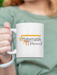 Matematik Öğretmeni Tasarımlı Beyaz Porselen Kupa Bardak Matematik Öğretmeni Tasarımlı Beyaz Porselen Kupa Bardak