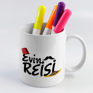 Evimin Reisi Yazılı Beyaz Porselen Kupa Bardak