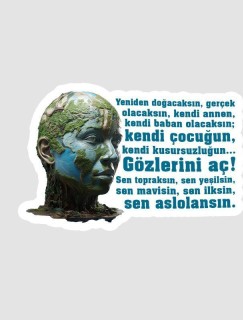 Alejandro Jodorowsky Gözlerini Aç Sözler Serisi Sticker
