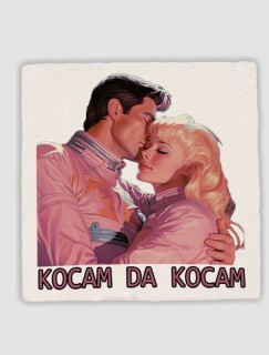 Kocam da Kocam Esprili 4lü Doğal Taş Bardak Altlığı Kocam da Kocam Esprili 4lü Doğal Taş Bardak Altlığı