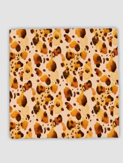 Suluboya Leopar Kürkü Tasarımlı 4lü Doğal Taş Bardak Altlığı Suluboya Leopar Kürkü Tasarımlı 4lü Doğal Taş Bardak Altlığı