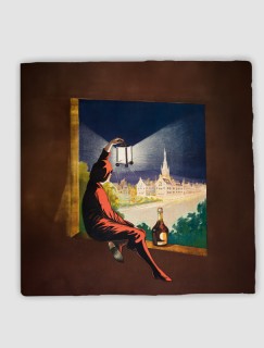 Benedictine 1907 Retro Tasarımlı 4lü Doğal Taş Bardak Altlığı Benedictine 1907 Retro Tasarımlı 4lü Doğal Taş Bardak Altlığı