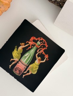 Drink All Source Cachat Retro Tasarımlı 4lü Doğal Taş Bardak Altlığı Drink All Source Cachat Retro Tasarımlı 4lü Doğal Taş Bardak Altlığı