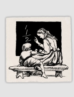 Ders Veren Öğretmen Illustrations by A. Hughes (1893) 4lü Doğal Taş Bardak Altlığı Ders Veren Öğretmen Illustrations by A. Hughes (1893) 4lü Doğal Taş Bardak Altlığı