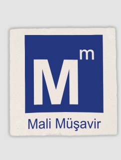 Mali Müşavir Sembollü 4lü Doğal Taş Bardak Altlığı Mali Müşavir Sembollü 4lü Doğal Taş Bardak Altlığı