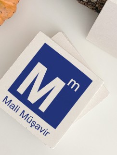 Mali Müşavir Sembollü 4lü Doğal Taş Bardak Altlığı Mali Müşavir Sembollü 4lü Doğal Taş Bardak Altlığı