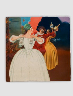Dans Eden İnsanlar Retro Tasarımlı 4lü Doğal Taş Bardak Altlığı Dans Eden İnsanlar Retro Tasarımlı 4lü Doğal Taş Bardak Altlığı
