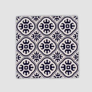 Vintage Tile Pattern Tasarımlı 4lü Doğal Taş Bardak Altlığı