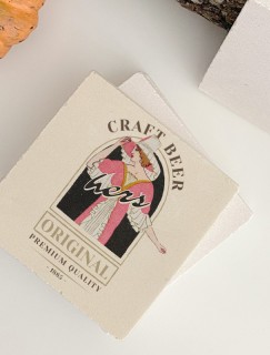 Craft Beer Hers Retro Tasarımlı 4lü Doğal Taş Bardak Altlığı Craft Beer Hers Retro Tasarımlı 4lü Doğal Taş Bardak Altlığı