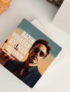 Robert Downer Jr. Tasarımlı 4lü Doğal Taş Bardak Altlığı Robert Downer Jr. Tasarımlı 4lü Doğal Taş Bardak Altlığı