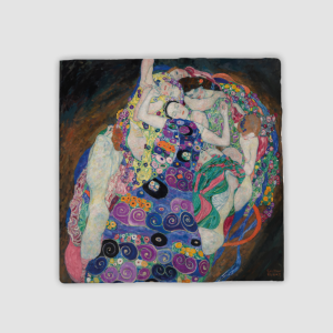 Gustav Klimt's The Virgin (1913) Tasarımlı 4'lü Doğal Taş Bardak Altlığı