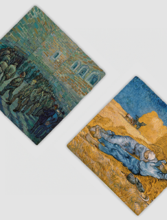 Van Gogh Tasarımlı 4'lü Doğal Taş Bardak Altlığı Van Gogh Tasarımlı 4'lü Doğal Taş Bardak Altlığı