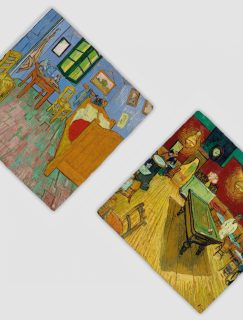 Van Gogh Tasarımlı 4'lü Doğal Taş Bardak Altlığı Van Gogh Tasarımlı 4'lü Doğal Taş Bardak Altlığı
