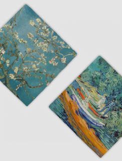 Vincent Van Gogh Tasarımları 4'lü Doğal Taş Bardak Altlığı Vincent Van Gogh Tasarımları 4'lü Doğal Taş Bardak Altlığı