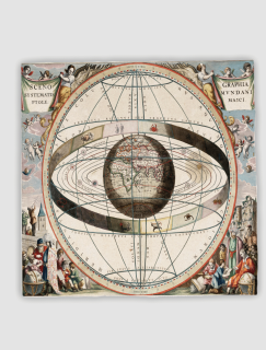 J. van Loon'un Kromolitograf Sanatından Cellarius Ptolemaik Sistem 4lü Doğal Taş Bardak Altlığı J. van Loon'un Kromolitograf Sanatından Cellarius Ptolemaik Sistem 4lü Doğal Taş Bardak Altlığı
