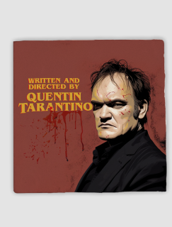 Quentin Tarantino Tasarımlı 4lü Doğal Taş Bardak Altlığı Quentin Tarantino Tasarımlı 4lü Doğal Taş Bardak Altlığı