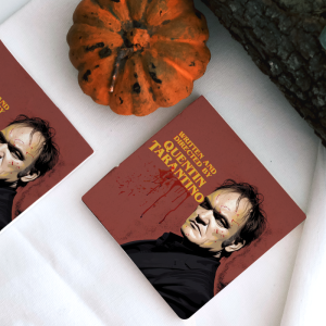 Quentin Tarantino Tasarımlı 4lü Doğal Taş Bardak Altlığı